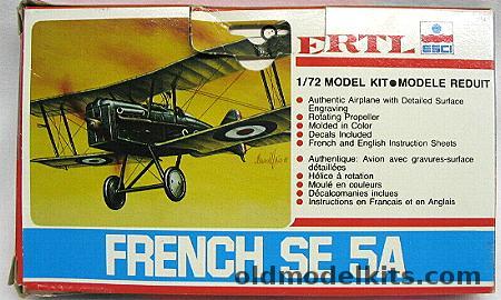 ESCI 1/72 French SE-5A Scout - (Se5), 8248 plastic model kit